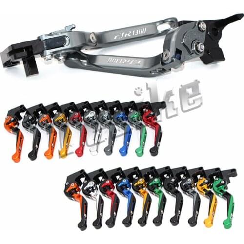 CNC Brake Clutch Levers Motorcycle For Yamaha FJR1300 FJR 1300 2004-2017 2008 2009 2013 2014 2015 2016 Foldable Extendable Logo