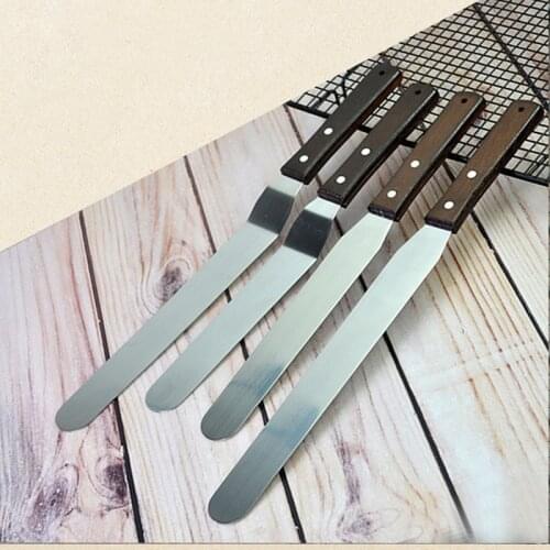 4/6/8/10 inch Stainless Steel Cake Spatula Butter Cream Icing Frosting Knife Smoother Kitchen Pastry Cake Decoration Tools