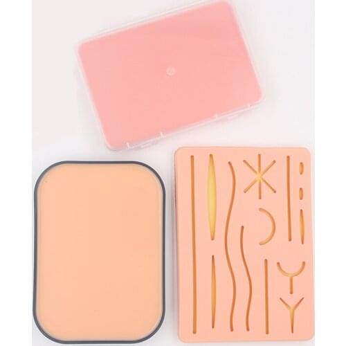 Medical students silicone exercise module multi-wound suture operation knotting simulation skin debridement suture exercise mode