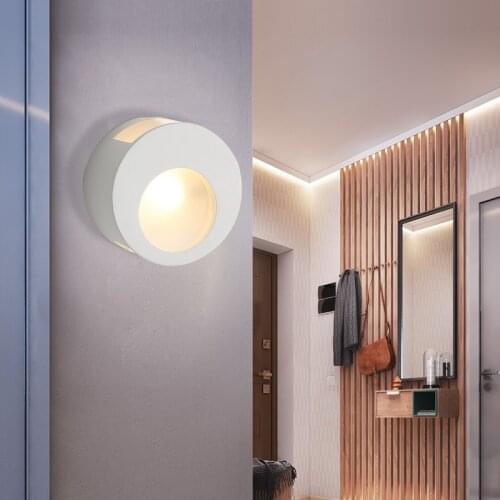 Modern 10W Led Wall Lamp Gypsum Wall Sconces Indoor Stair Wall Light Fixture Bedroom Bedside Living Room Home Hallway Loft