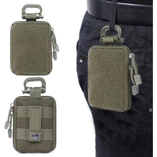 Sports Bags Zipper Wallet Purse Outdoor Camping Travel Cycling Hunting Molle Pouch Waist Fanny Medical Storage Bag EDC Tool