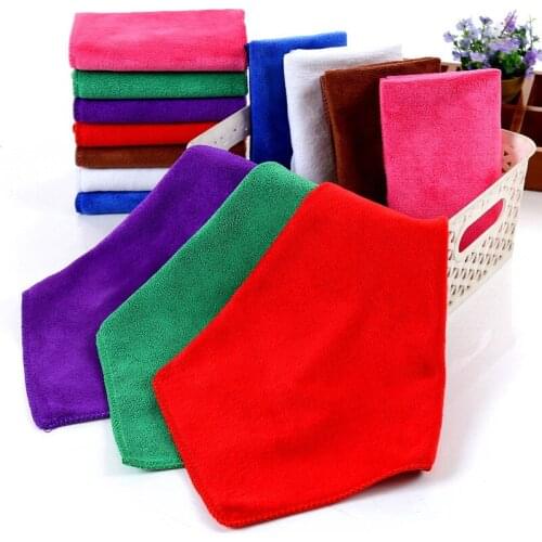 Super Fiber Dish Towel Handkerchief Cotton Tulle Towel Handkerchief Two-layer Handkerchief 30X30cm