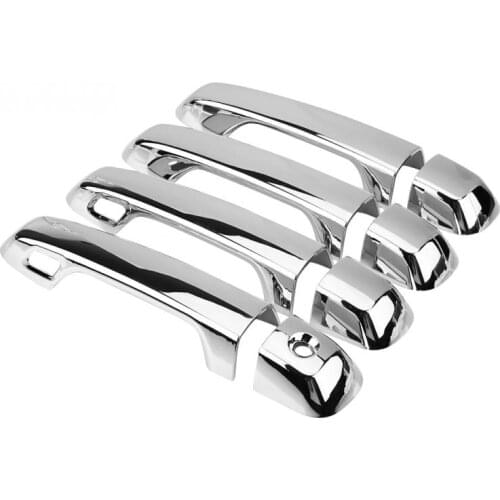 UBLUEE For Toyota Land Cruiser 200 LC200 2010 - 2019 LC150 2013 2015 Chrome Door Handle Cover Trim Set Car Styling