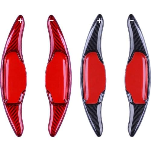 Carbon Fiber Steering Wheel Paddle Shift Extension For KIA Stinger 2017 2018 2019 2020 Car Accessories Shifter Paddles