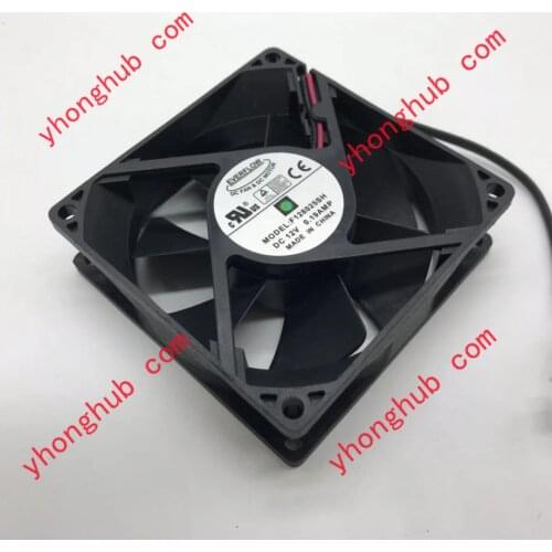 AKASA F128025SH DC 12V 0.19AMP 80X80X25mm 3-wire Server Cooling Fan