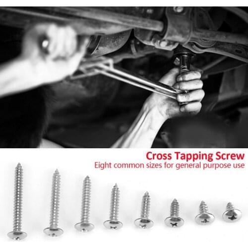 200Pcs/Set M4 Stainless Steel Screw Self Tapping Screws Combination Set Truss Self-tapping screws tornillos New