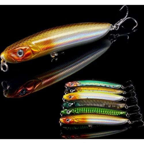 1pcs Fishing Sinking Pencil Lure 9.5cm/18g pesca Wobblers Bait Artificial Hard Baits Bass Pike Sea Fishing Tackle with 6#hook
