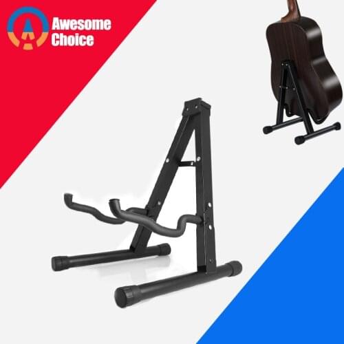 High Quality Foldable Lightweight Portable Guitar Bass Cello Stringed Instrument Stand Holder Guitarist