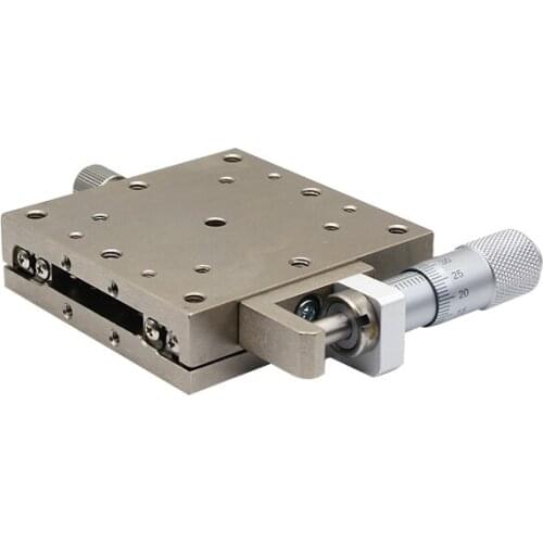 X-axis Displacement Platform LBX40/60/25/LBY100 Precision Manual Fine-tuning Linear Movement Stainless Steel Sliding Table