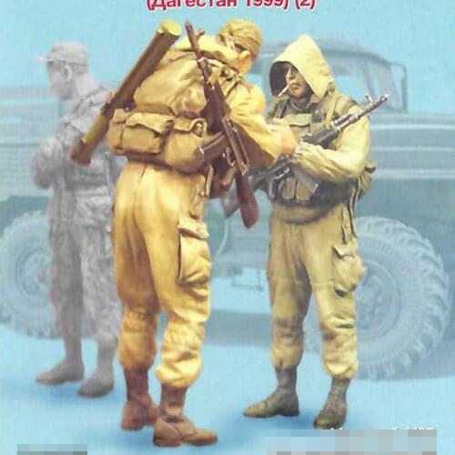 1/35 Spetsnaz GRU (Dagestan 1999) (2), Resin Model Soldier GK, Unassembled and unpainted kit