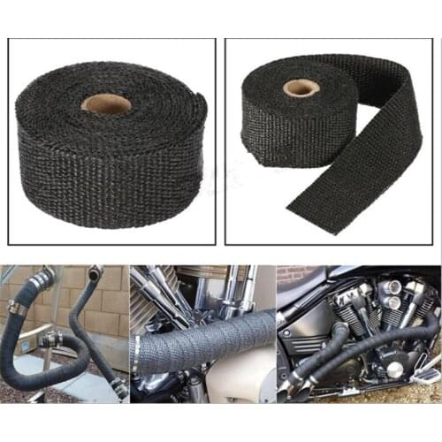 10m for Motorcycle Doctor Glass - Exhaust Header Wrap Black