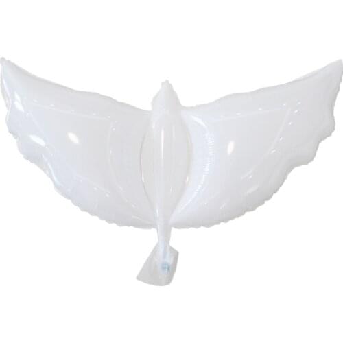 10Pcs Flying White Dove Balloons Wedding Party Decoration Dove Balloons Peace Bird Ball Pigeons Foil Balloons