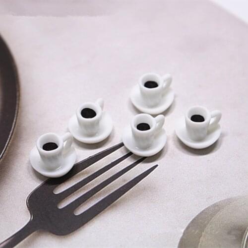 10 Pcs Mini Coffee Cup for BJD Doll Toy Doll House Decoration