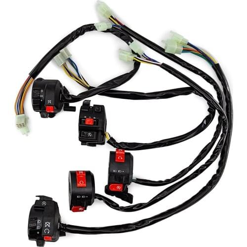 11 Wire 4 Function Handle Switch Control With Choke Lever For Chinese ATV Quad 50cc 70 90 110cc 125cc 150cc 200cc 250cc