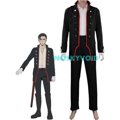 2021 Costume Mars Red Maeda Yoshinobu Cosplay Costumes Man and Woman Military Police Uniform Set Halloween Party Clothes