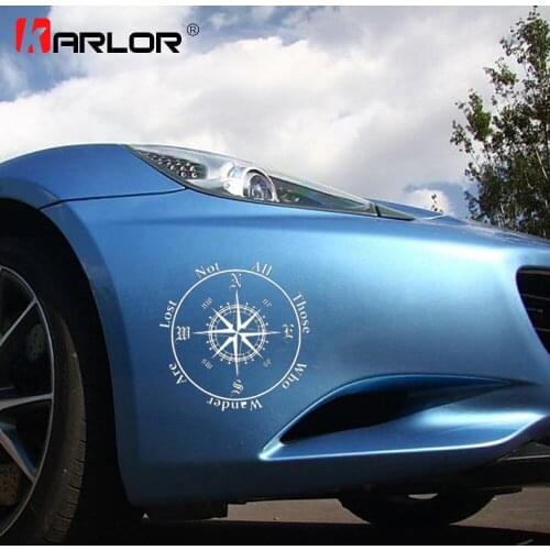 25x25cm 3D Car Accessories Compasss Car Stickers Decal High-quality Personality Waterproof For Decoration Trunk Auto Car Styling