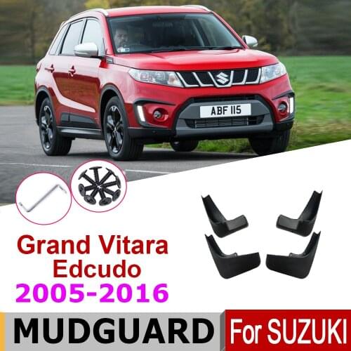 4PCS/Set Car Mud Flaps Mudguards For Suzuki Grand Vitara / Edcudo JT TE TD 2016-2005 Splash Guards 2016 2013 2012 2010 2008 2005