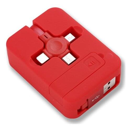 4in1 Retractable USB Type C Micro USB Charge Cable For Phone Charger Data Cable