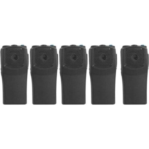 5PCS VBLL Black Walkie Replacement Repair Front Case Housing Cover For Motorola PR400 EP450 Portable 2 Way Radio