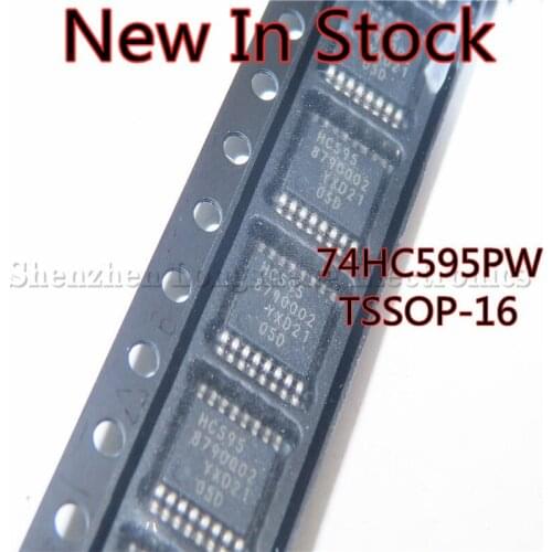 50PCS/LOT HC595 74HC595PW SN74HC595PW TSSOP-16 8-bit register latch
