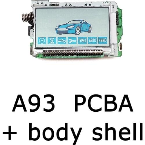 A93 LCD Remote Control Keychain for Russian Starline A93 Two Way Car Burglar Alarm System Key chain Fob