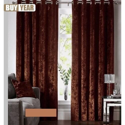 Custom American for Living Room Bedroom Curtain Solid Color Blackout Big Ice Flower Thicken Velvet High-end Flannel Curtains