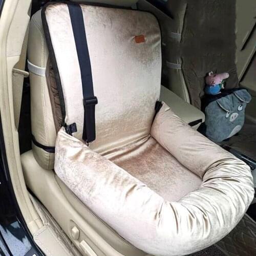 Dog Car Kennel Pet Kennel Car Mat Kennel Waterproof Car Mat Travel Car Small and Medium-sized Dog Car Bag Removable and Washable