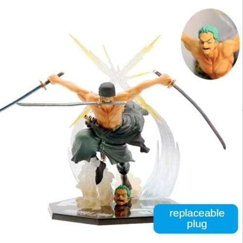17CM Anime Figure Roronoa Zoro Straw Hat Classic Battle PVC Action Figure Anime One Piece Fugure Collectible Children Gift Toy