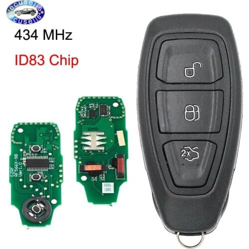 Intelligen Smart Remote Key 434MHz ID83 Chip for Ford Focus C-Max Mondeo Kuga Fiesta