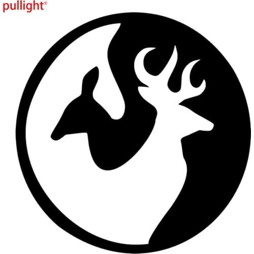 14.8*15.2CM Classic Vinyl Car Stickers Ying Yang Deer Hunting Car Body Decorative Decal