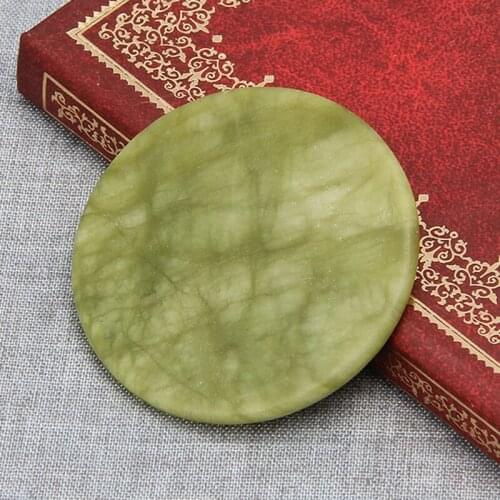 Round Artificial Jade Stone False Eyelash Extension Glue Adhesive Pallet Pad