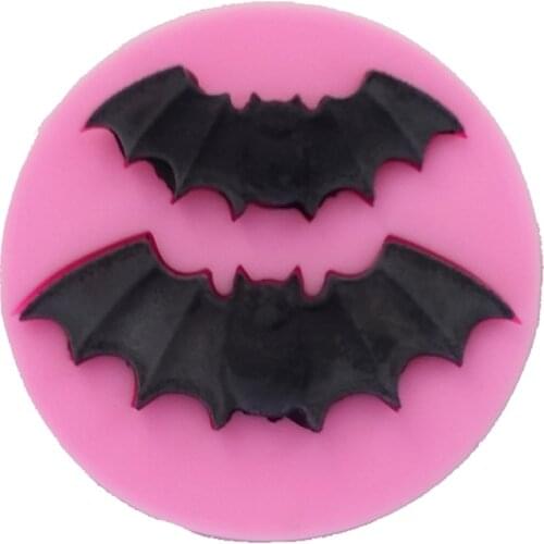 Halloween mini bat cooking tool Silicone mold baking Fondant Sugar Craft decoration Molds DIY Cake tools F0698