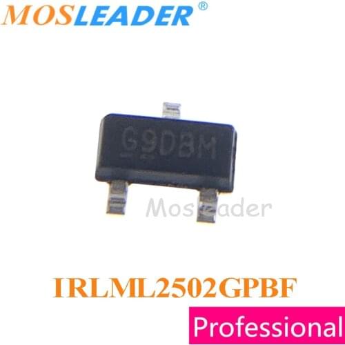 Mosleader IRLML2502GPBF SOT23 3000PCS IRLML2502GTRPBF IRLML2502G IRLML2502GTR N-Channel 20V Chinese For common application