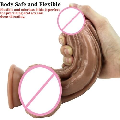 Soft Liquid Silicone Huge Realistic Dildo Strapon Big Penis With Suction Cup Sex Toys for Adults Female Masturbation Products
