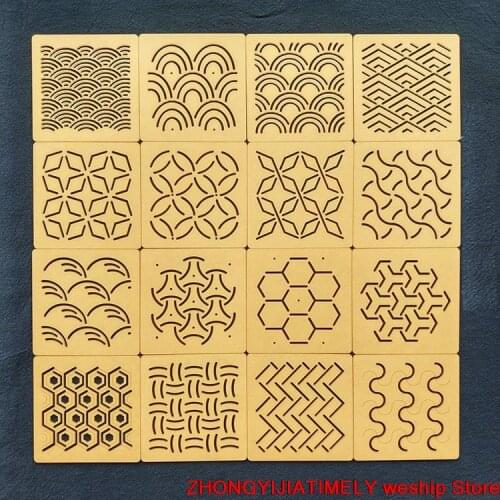 Embroidery kit patchwork Hand account sewing Drawing tools Quilting ruler Acrylic Sashiko design mould Template