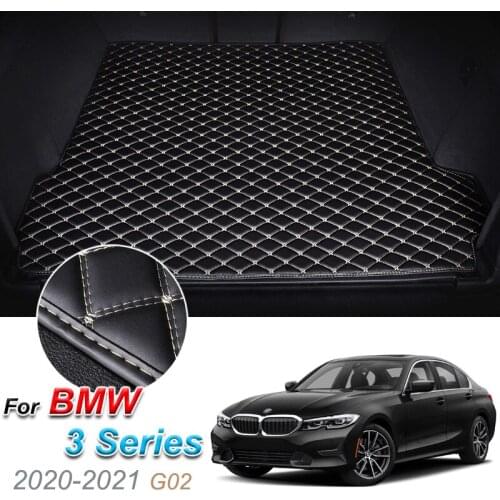 The Trunk Floor Leather Liner Car Trunk Mat Cargo Compartment Floor Carpet For BMW 3 Series 2020-2021 G02