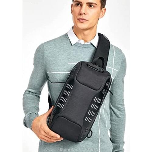 Xiaomi Password Lock Anti-Theft Business Chest Bag Waterproof Sports Travel Sling Back Pack Crossbody Shoulder Bags
