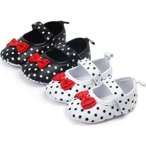 2020 The New Bow Baby Shoes Soft Sole Baby Anti-Slip Girl Shoes