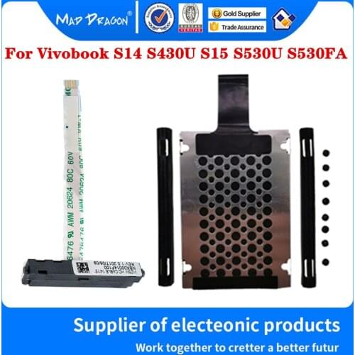 New NBX00014F100 For ASUS Vivobook S14 S430U S15 S530U S530FA Laptop SATA SSD HDD Hard Drive Cable Connector Line With Bracket