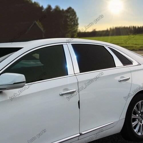 Stainless Steel B C Pillar Post Coating Cover Trim for 2013-2019 Cadillac XTS