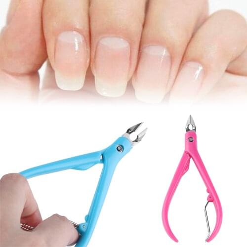 Random Professional Stainless Steel Toe Finger Cuticle Nipper Nail Clipper Trimmer Cutter Plier Scissors Nail Art Manicure Tool