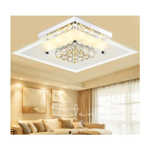 Modern minimalist bedroom lamp LED crystal Ceiling Lights fashionable and warm living room lamp dining room study room LU807114