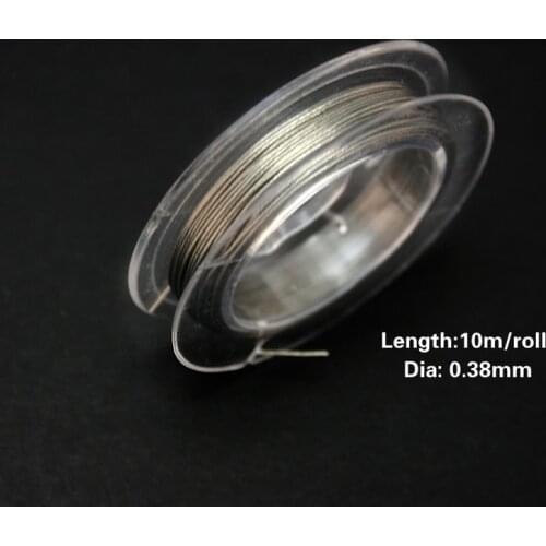 High Quality Hot Selling Size 0.38MM Length 10m/roll Steel Wire 10m/lot Beading Wire For DIY Cuff Bangle Bracelet