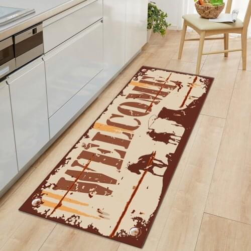 Vintage Home Carpet Mat Non Slip Floor Mat Rugs For Living Room Anti-Slip Kitchen Rug Hallway Carpet