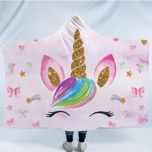 Magic cloak hooded cape childrens bath towel double plush cute