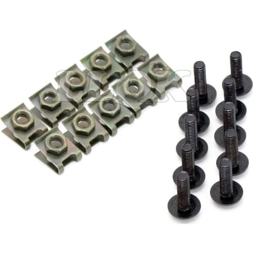 10pcs 6mm CNC Motorcycle Fairing body work Bolts Screws For Honda CBR954RR 2002 - 2003 CBR600RR 2007 - 2015 08 09 10 11 12 13 14