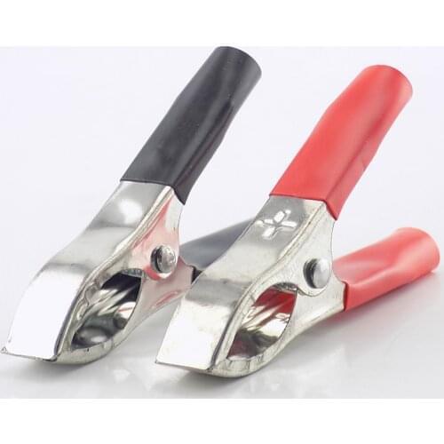10pcs 70mm 30A Handle Alligator Clips Crocodile Test Connector Probe Metal Clip Red Black Electrical DIY Tools