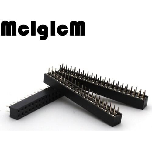 10pcs/lot 2x20 Pin 40 Pin header 2mm Double Row Female Straight Header Pitch Free shipping
