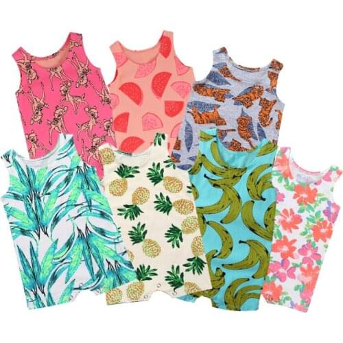 2021 New Arrival Baby Rompers Toddler Girl Summer Clothes Infant Rompers Playsuits Newborn Boy Bodysuits Ropa Bebe Recien Nacido