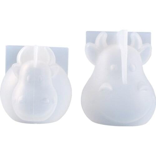 Animal Cow 3D Silicone Mould Epxoy Resin Molds For DIY Handmade Craft Making Ornaments